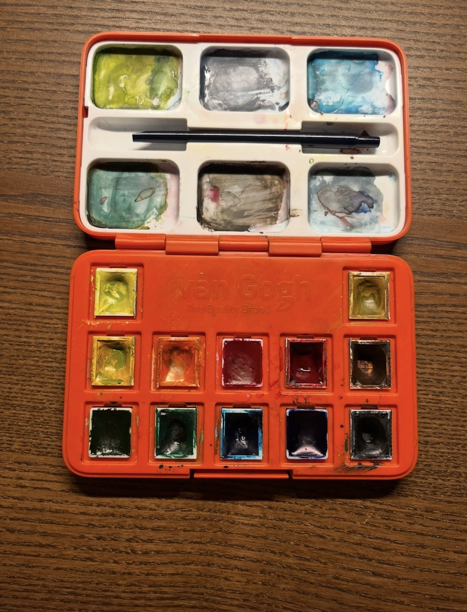 Royal Talens Van Gogh Set of Watercolours Multicolored with Brush 24pcs