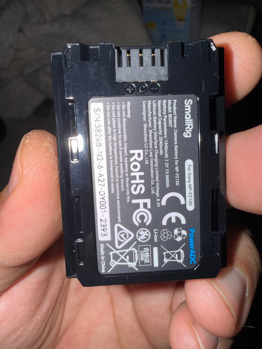 Smallrig 3824 NP-FZ100 Battery And Charger Kit