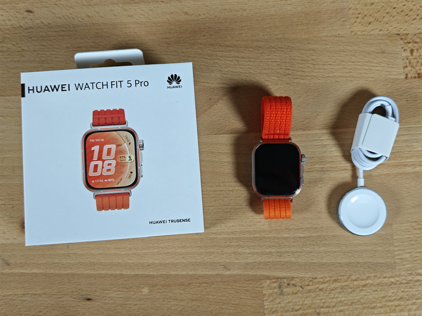 Huawei Watch Fit 5 Pro Titanium 44mm Αδιάβροχο με Παλμογράφο (Μαύρο)