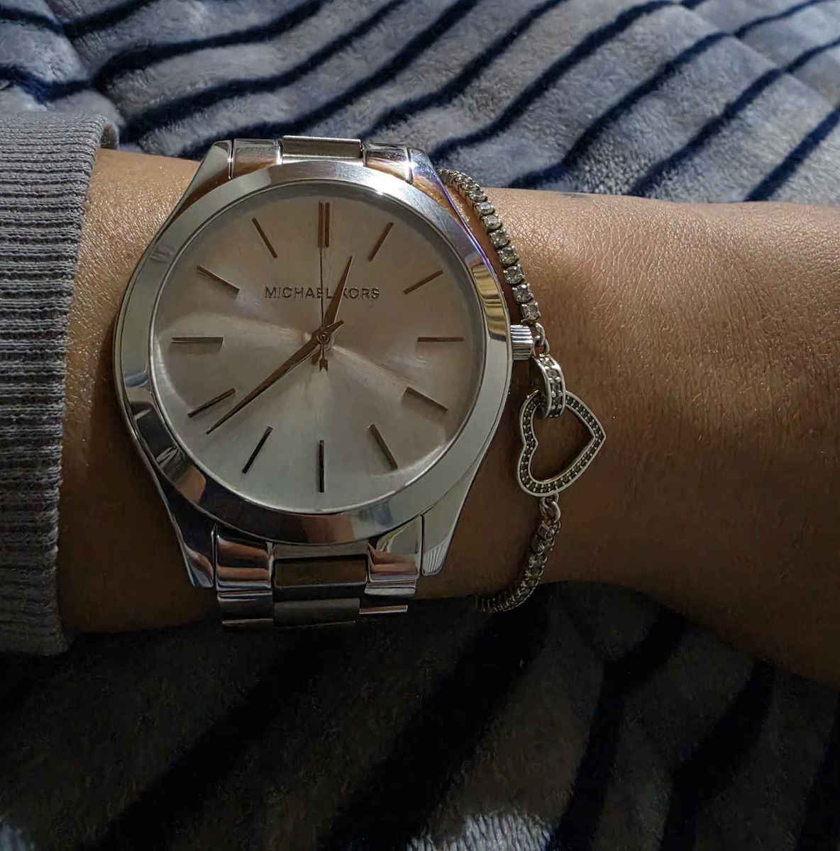 Michael Kors Runway Women's Watch with Silver Metal Bracelet