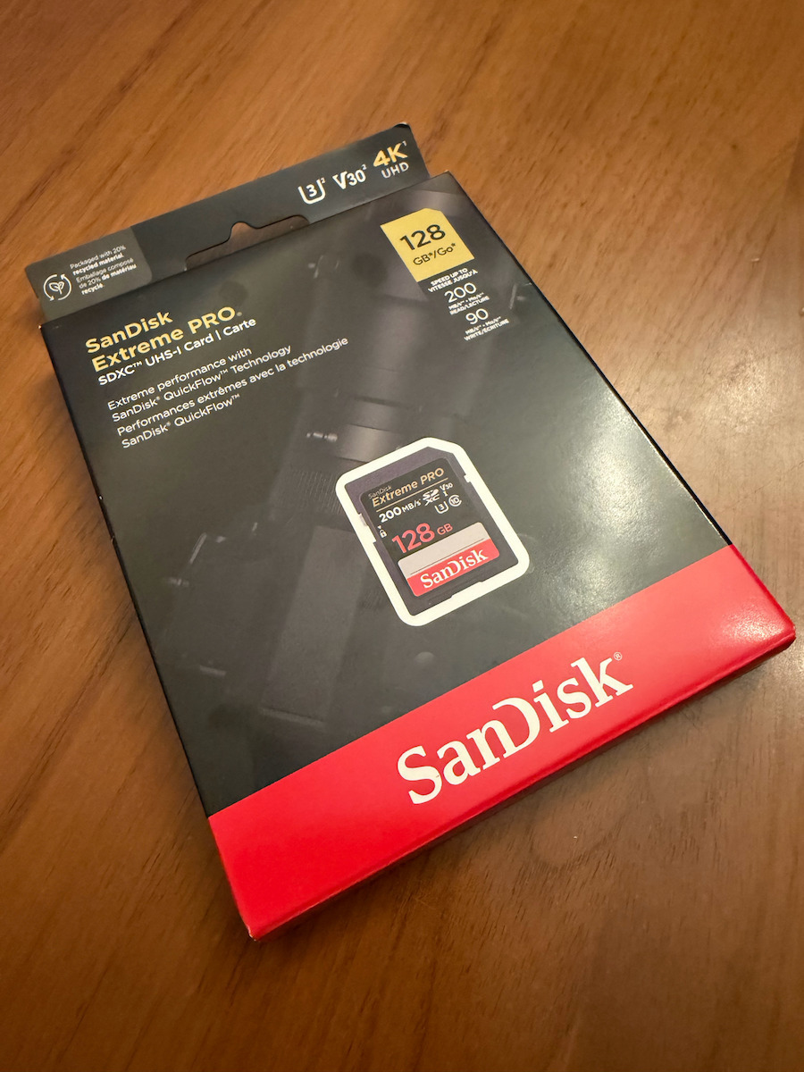 Sandisk Extreme PRO SDXC 128GB Class 10 U3 V30 UHS-I