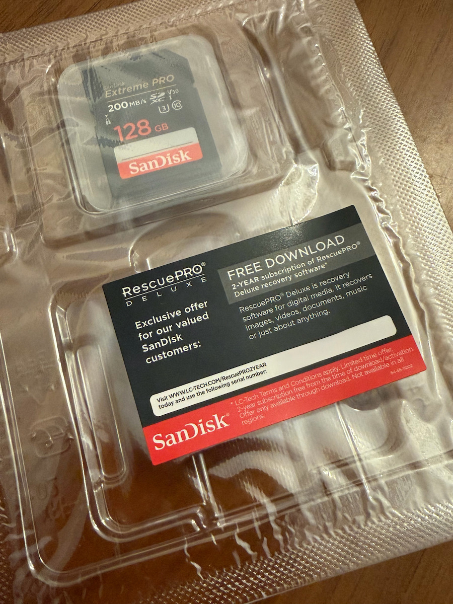 Sandisk Extreme PRO SDXC 128GB Class 10 U3 V30 UHS-I