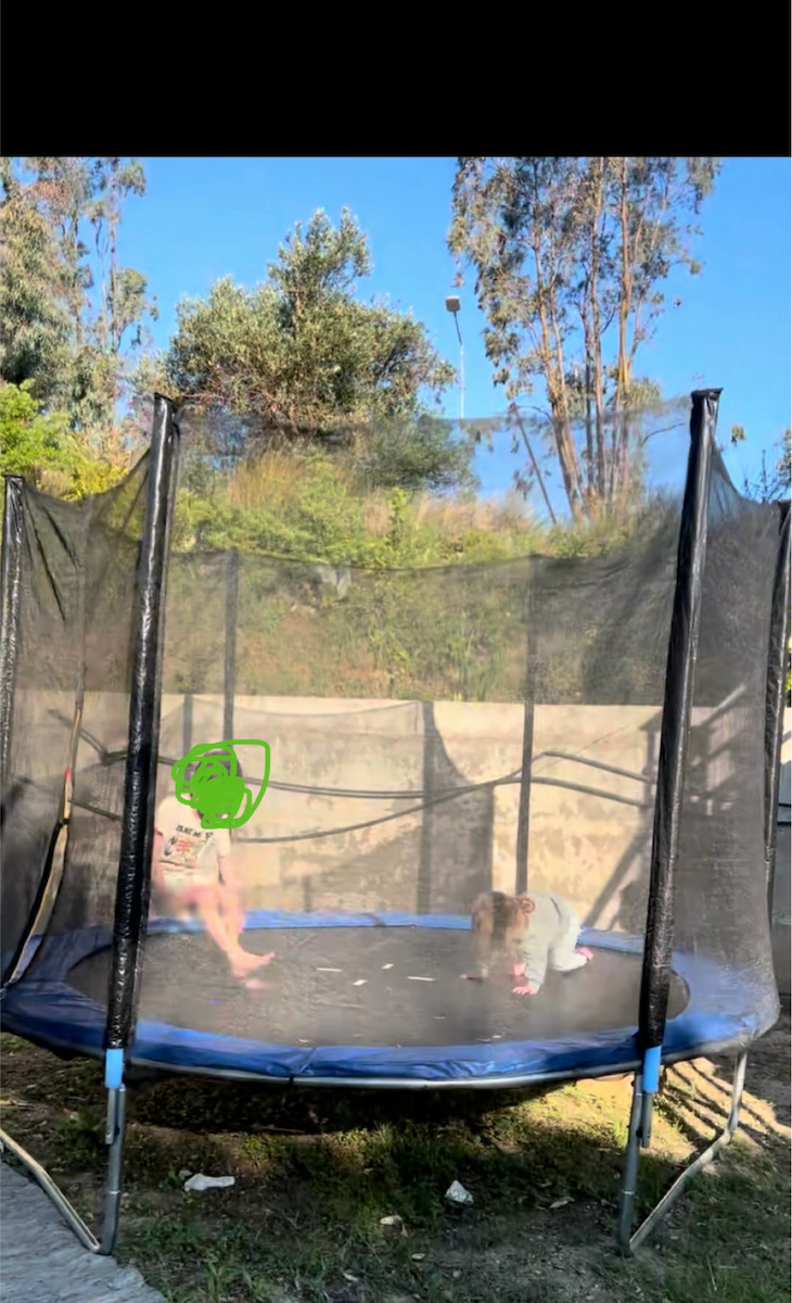 Dream House Trampolin Gymnastik Durchmesser 305cm mit Netz & Leiter