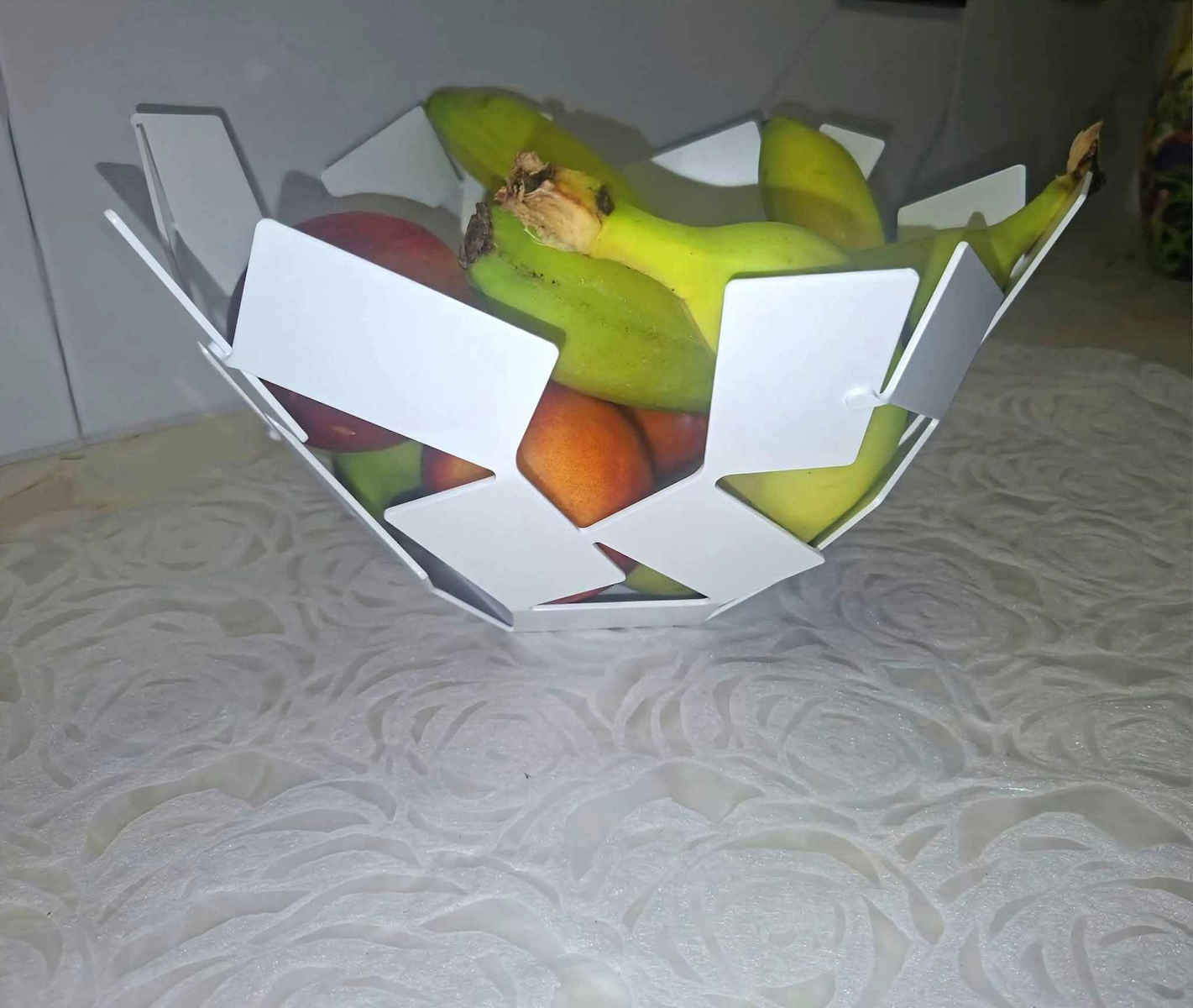 Alessi La Stanza Dello Scirocco Fruit Bowl Inox White 27.3x27.3x13cm