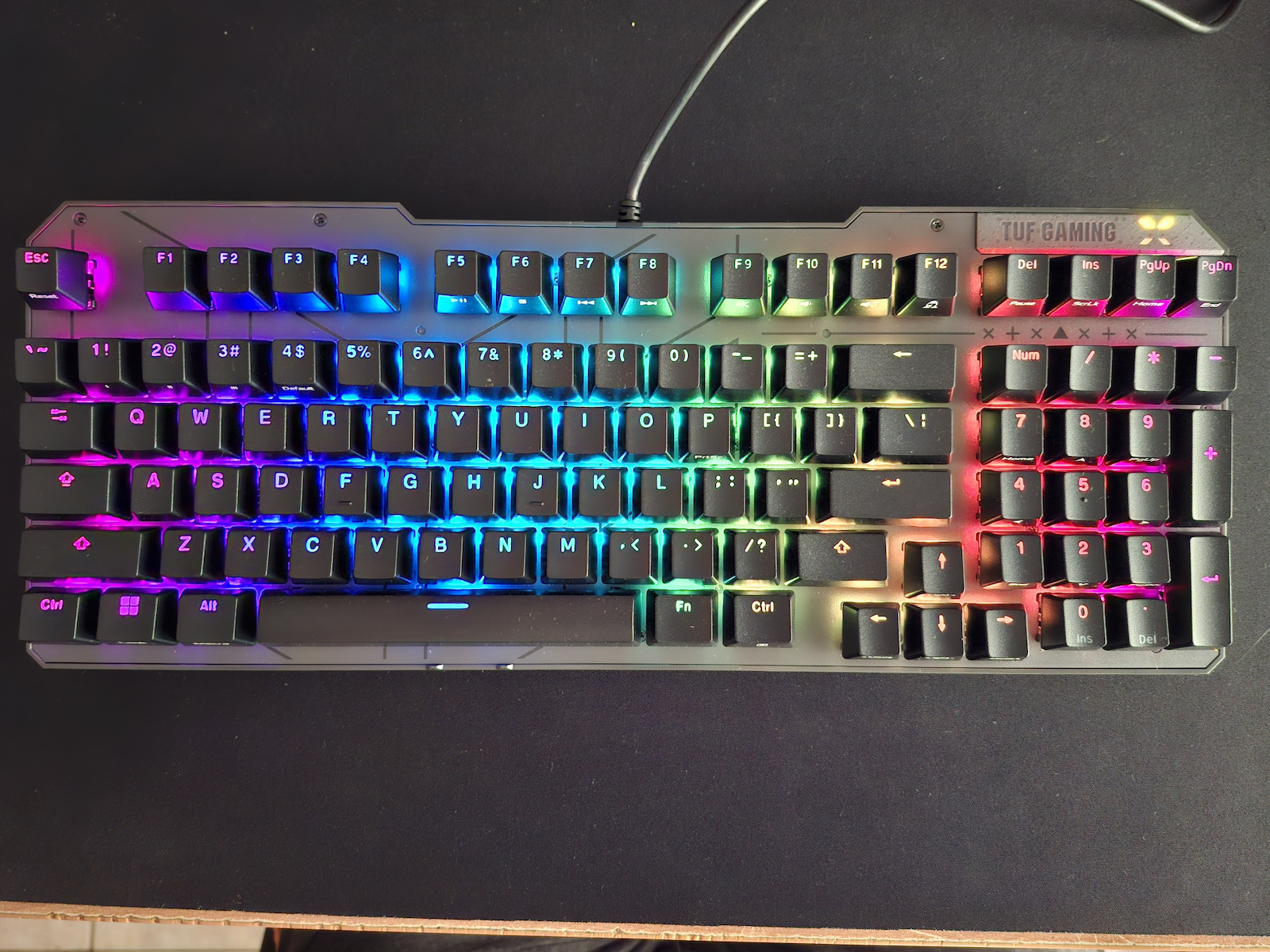 Asus TUF Gaming K3 Gen II Οπτικό Gaming Πληκτρολόγιο με RGB φωτισμό (Αγγλικό US)