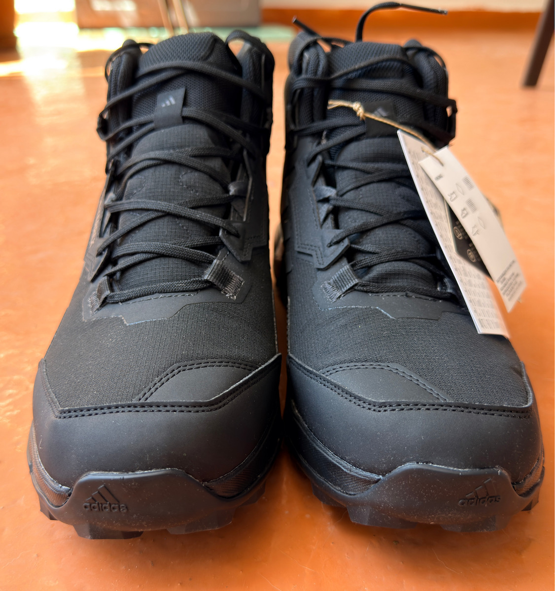 adidas Terrex AX4 Mid GTX Men's Hiking Boots Waterproof With Gore-Tex Membrane Core Black / Carbon / Grey Four