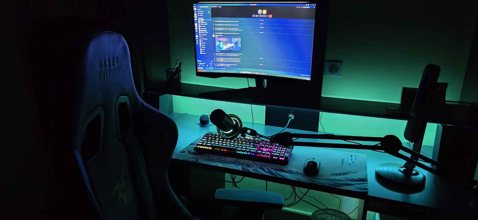 HyperX DuoCast RGB Multi-Polar Πυκνωτικό Μικρόφωνο Επιτραπέζιο