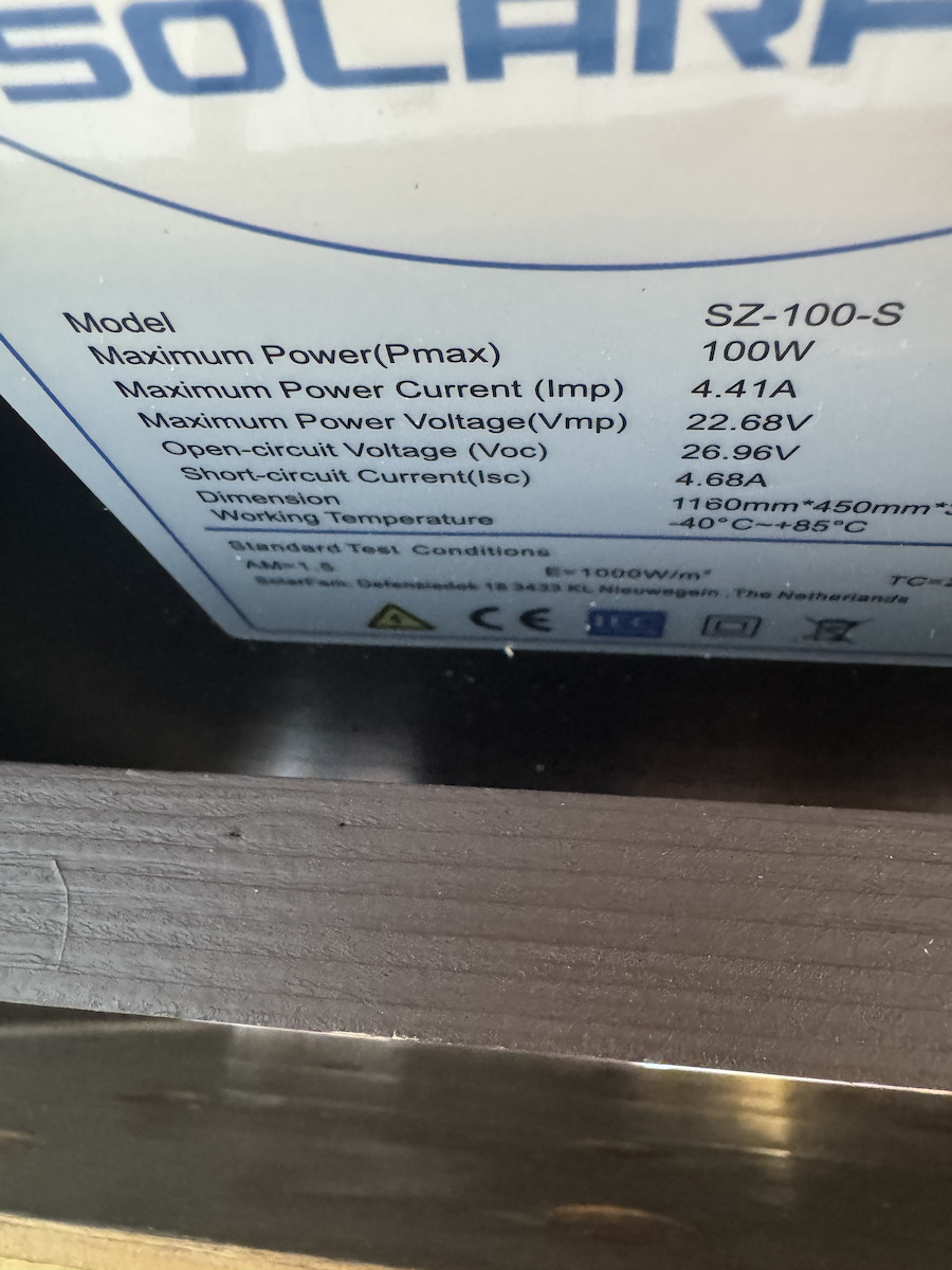 Solarfam Shingle Монокристален Соларен Панел 100W 12V 1190x450x30мм
