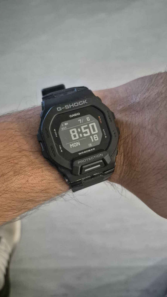 Casio G-Shock GBD-200-2 48mm Wasserdicht Smartwatch (Navy Blue)