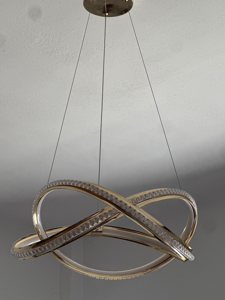 Eurolamp Orion Gold LED Pendant Ceiling Light with Warm White Light 50x120x120cm