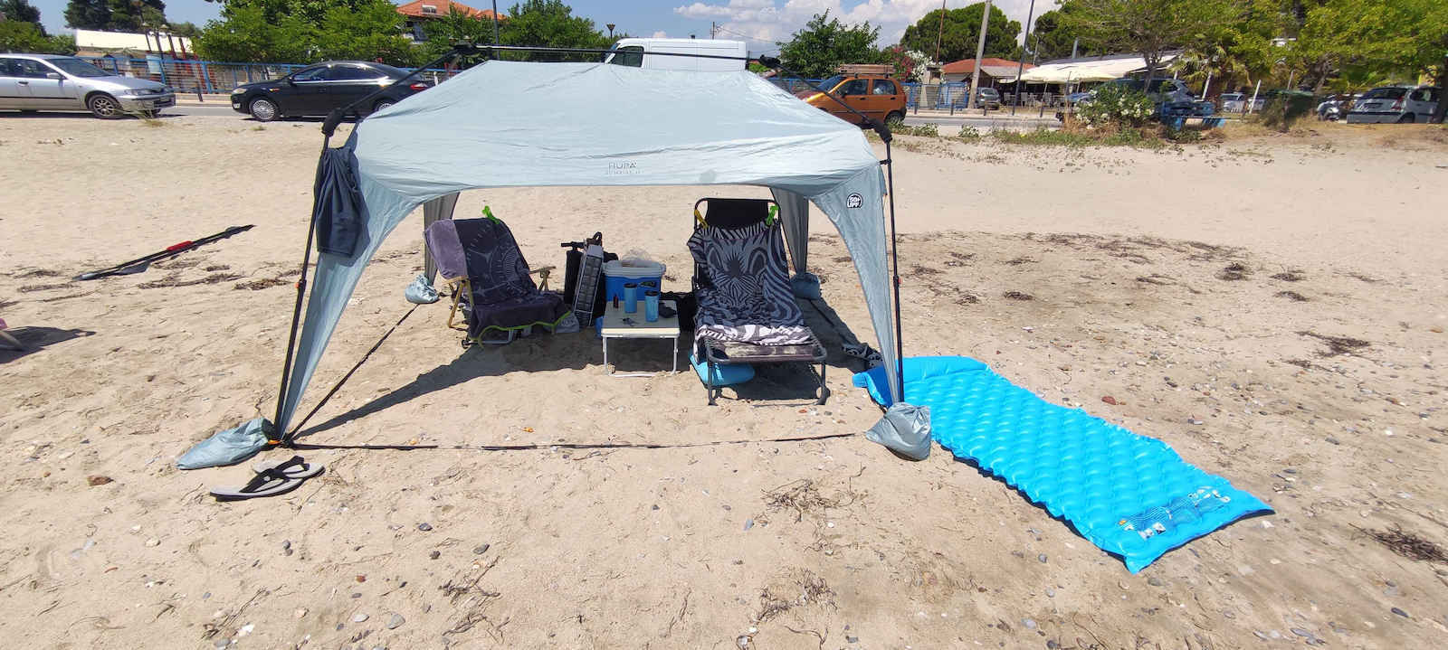 Hupa Sunrise ΙΙ Beach Shade 4 Individuals People with Automatic Mechanism Khaki 280x220x160cm 50-1020-111