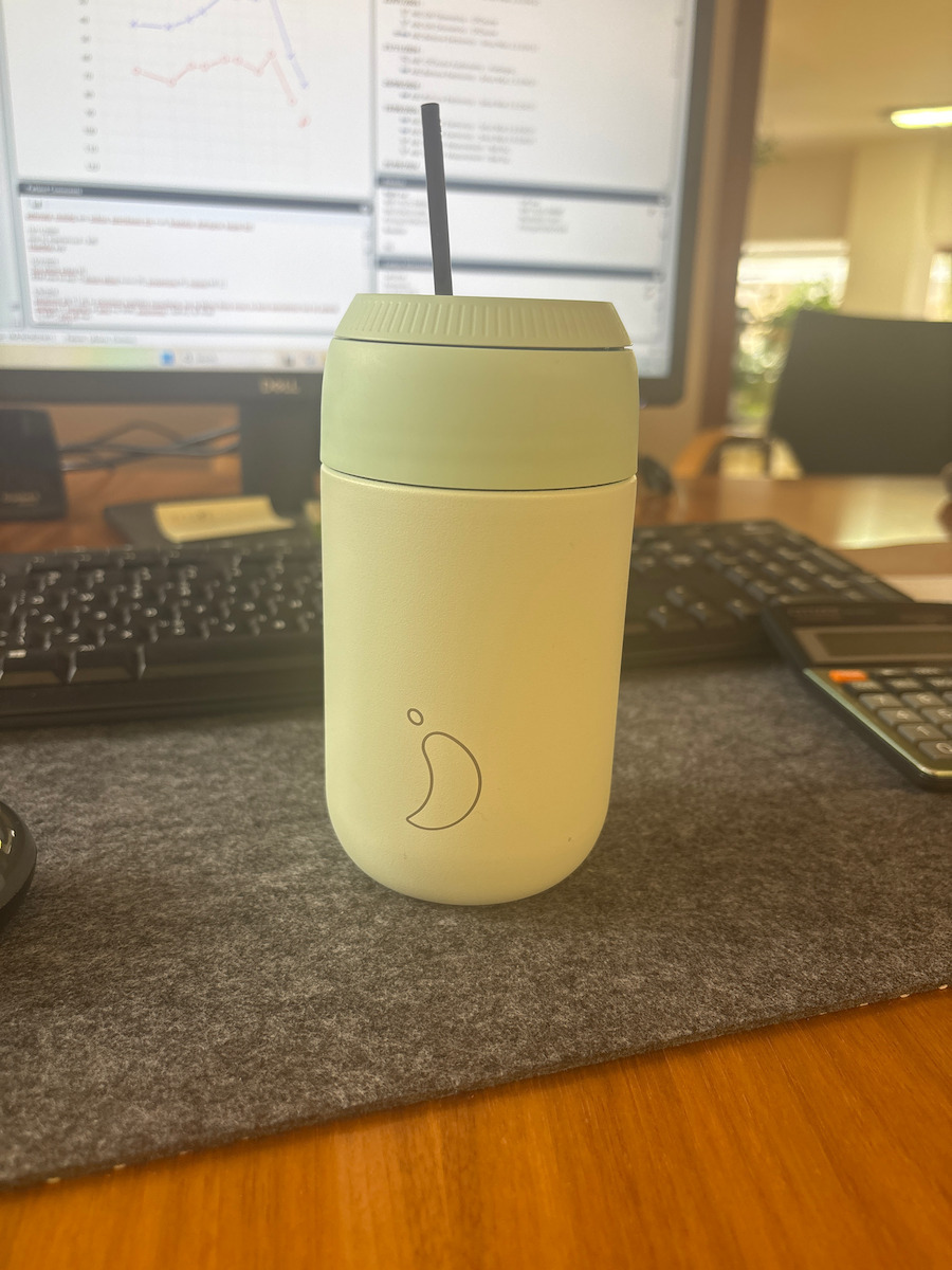 Chilly's Cup Series 2 Ποτήρι Θερμός Ανοξείδωτο BPA Free 340ml Μαύρο
