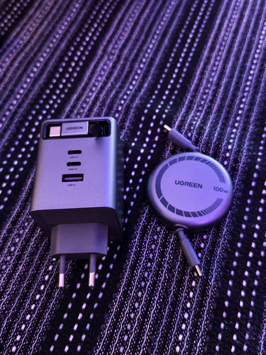 Ugreen Retractable USB 2.0 Cable USB-C male - USB-C 100W PD Μαύρο 1m 65905