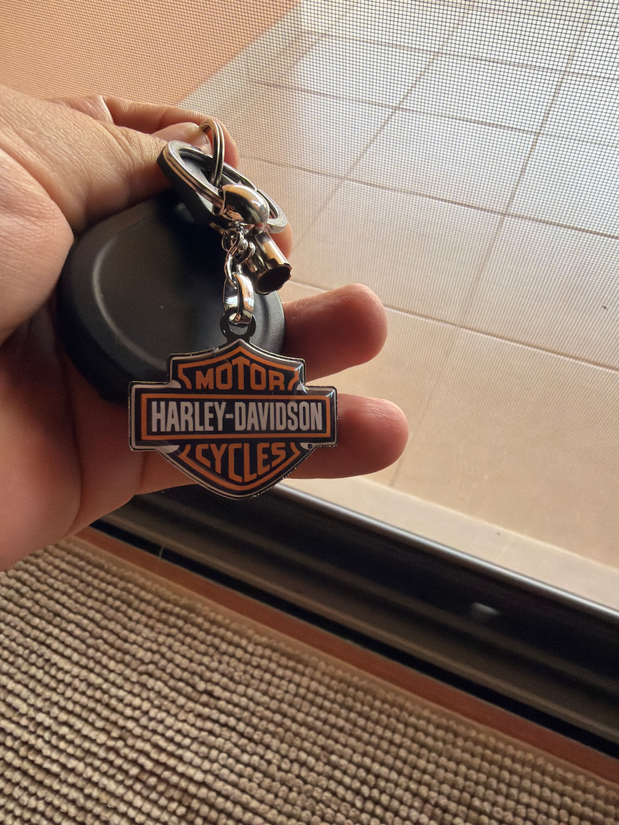Μπρελόκ Harley Davidson Μεταλλικό Μαύρο