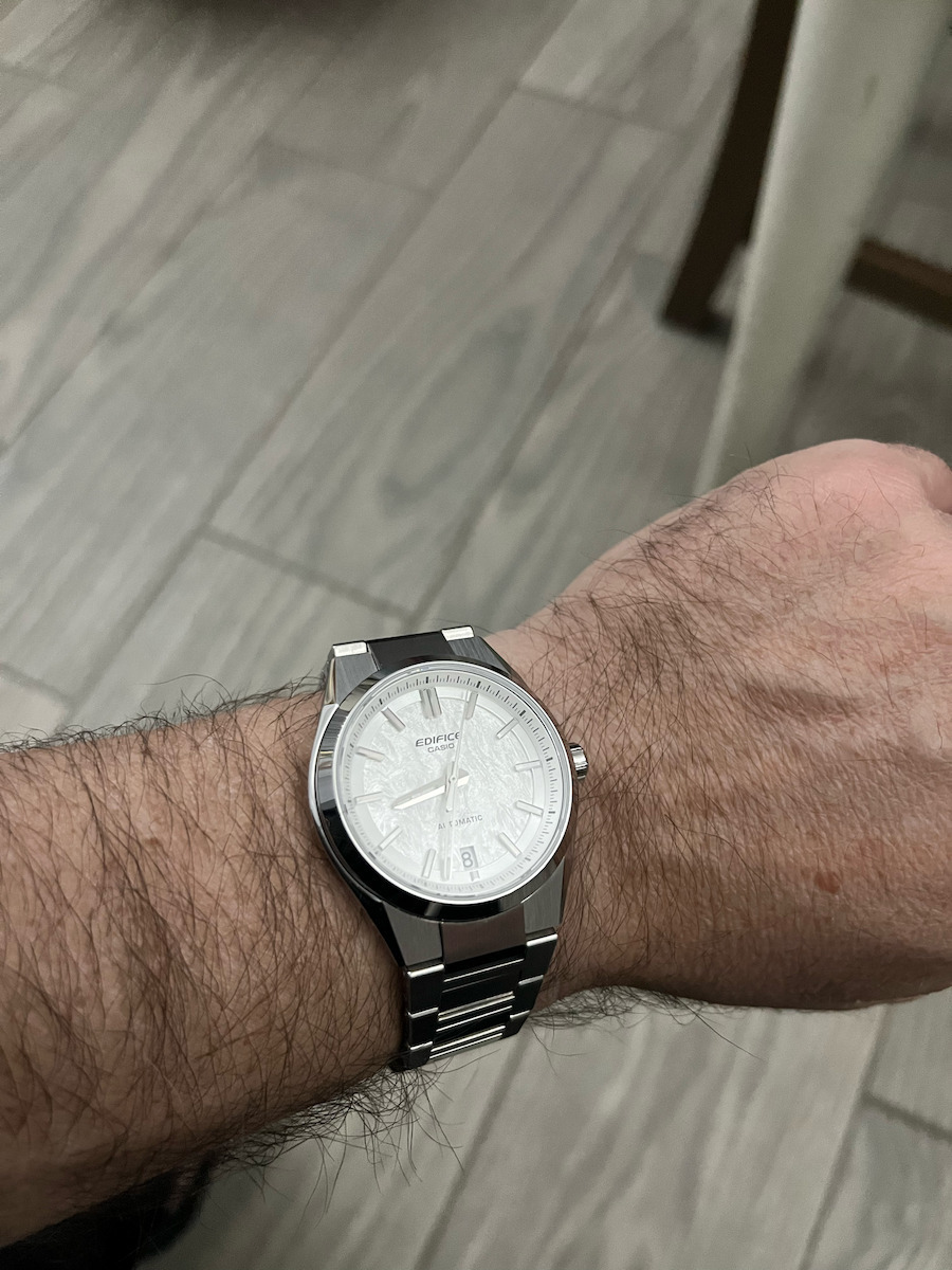 Casio Ceas Barbatesc Automat cu Brățară din Metal Argintie