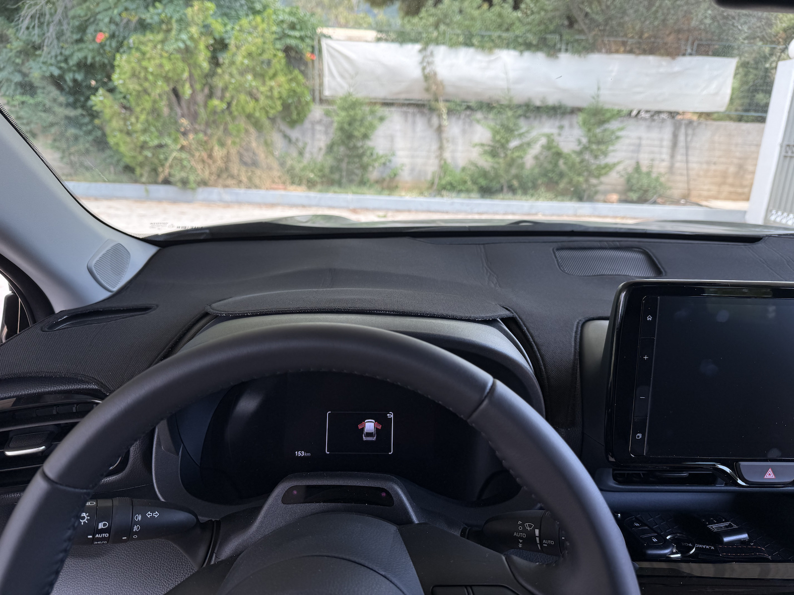 Toyota Yaris IV 2019+ Yaris Cross 2021+ Ohne HUD Digitales Armaturenbrett Abdeckung Schwarz