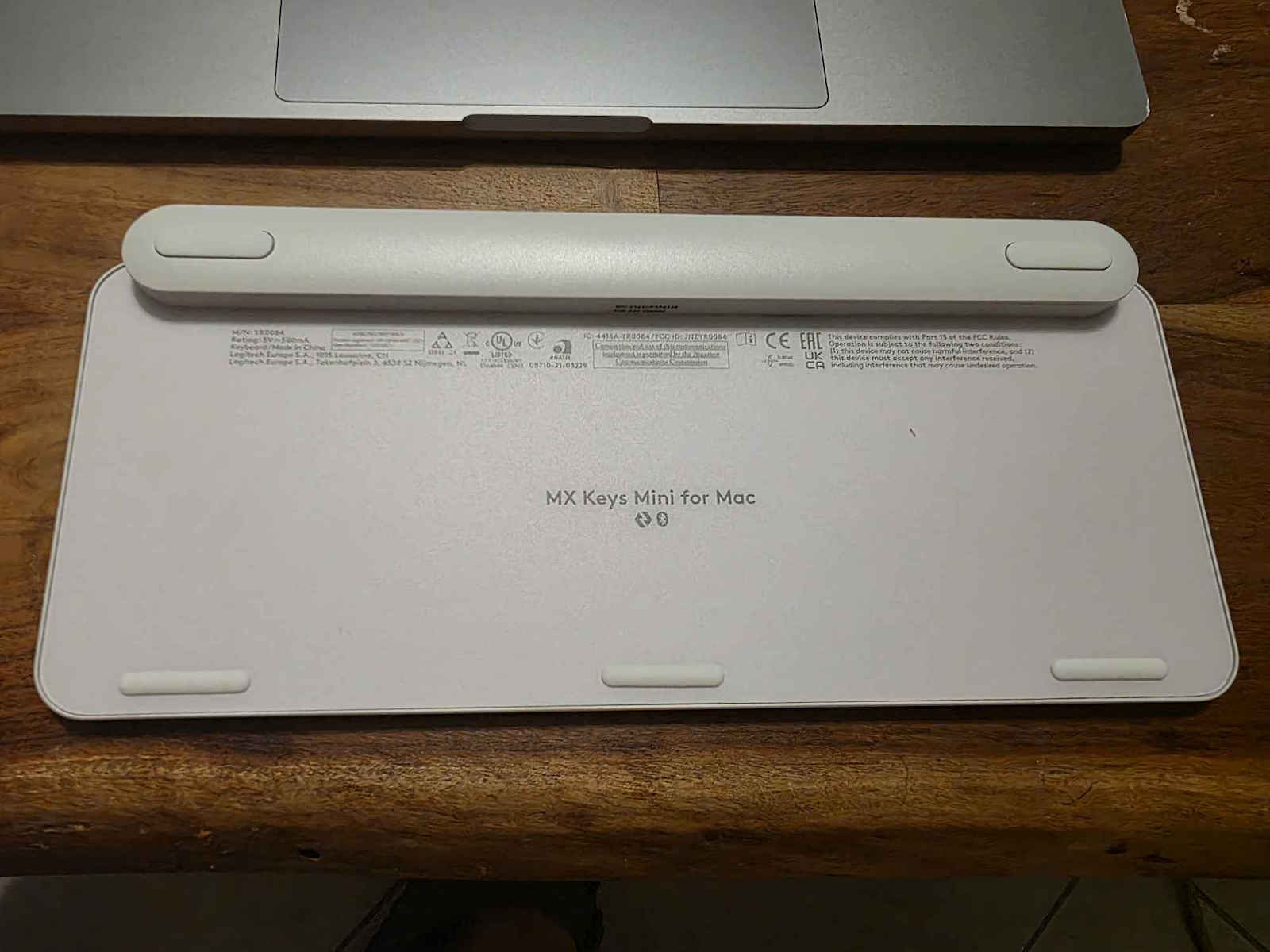 Logitech MX Keys Mini For Mac Wireless Bluetooth Keyboard Only English US Pale Gray