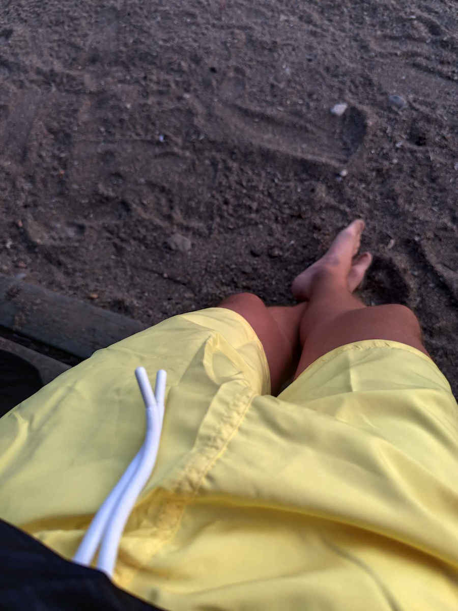 Herren Badebekleidung Shorts Yellow