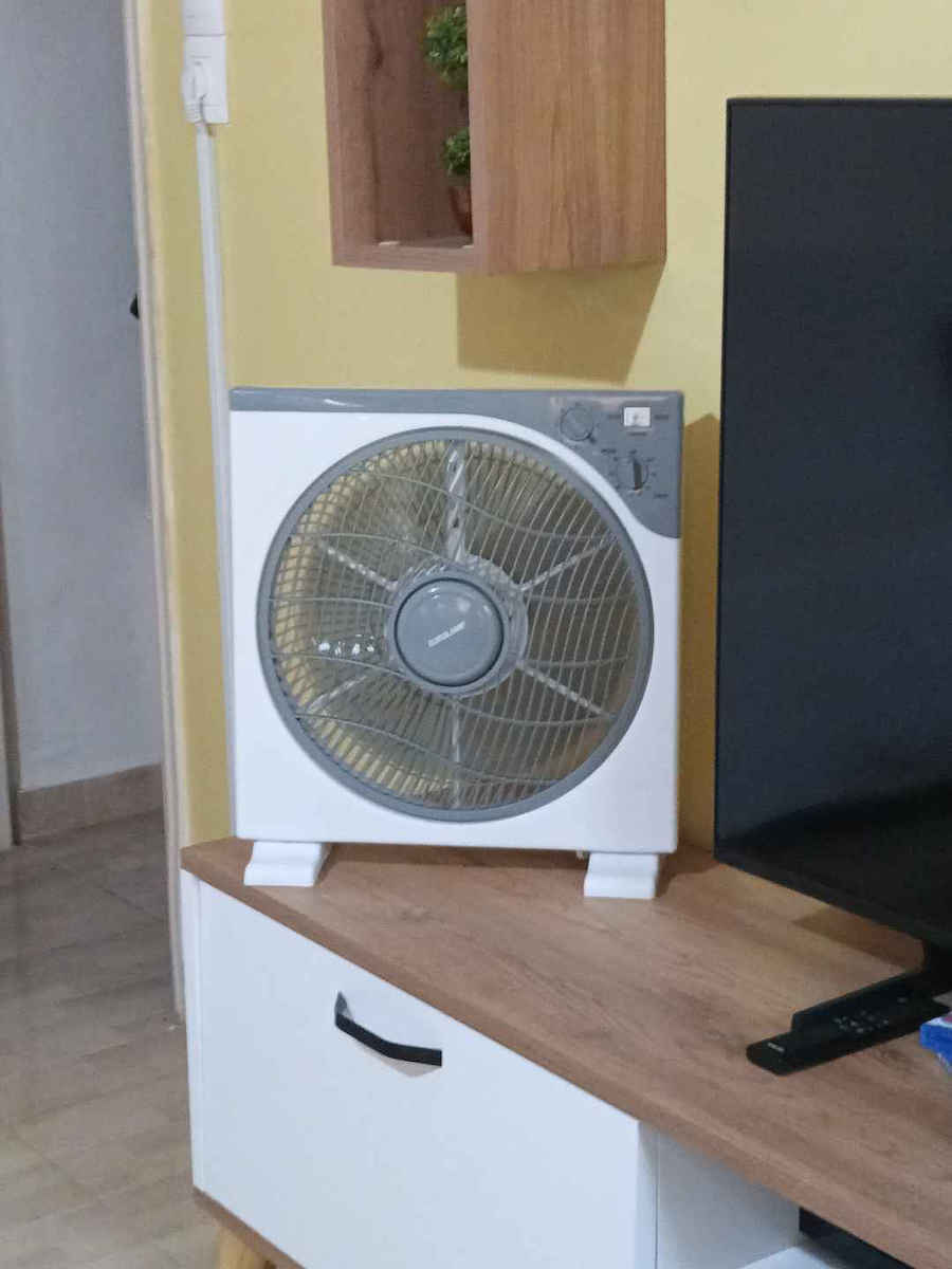 Eurolamp Box Fan 45W Διαμέτρου 30cm Λευκό