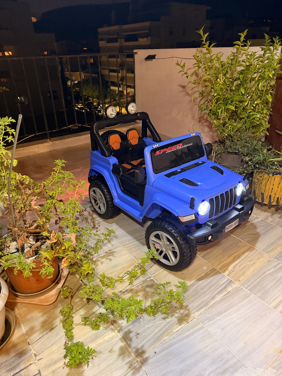 Doppelsitzer mit Fernbedienung 12 Volt Blau