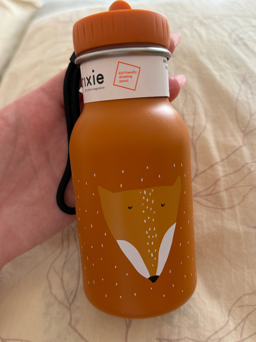 Trixie Mr. Fox Детска Бутилка За Вода Неръждаема Стомана Non Spill Оранжева 350ml