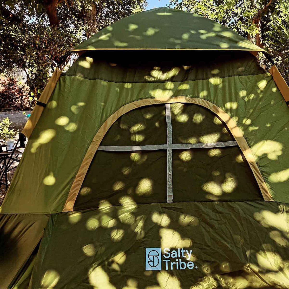 Salty Tribe Seminole 4 Αυτόματη Σκηνή Camping Igloo Πράσινη με Διπλό Πανί 4 Εποχών για 4 Άτομα 240x210x175εκ.