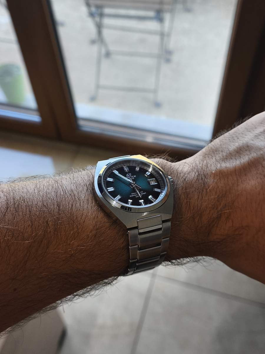 Casio Men's Battery Watch with Silver Metal Bracelet