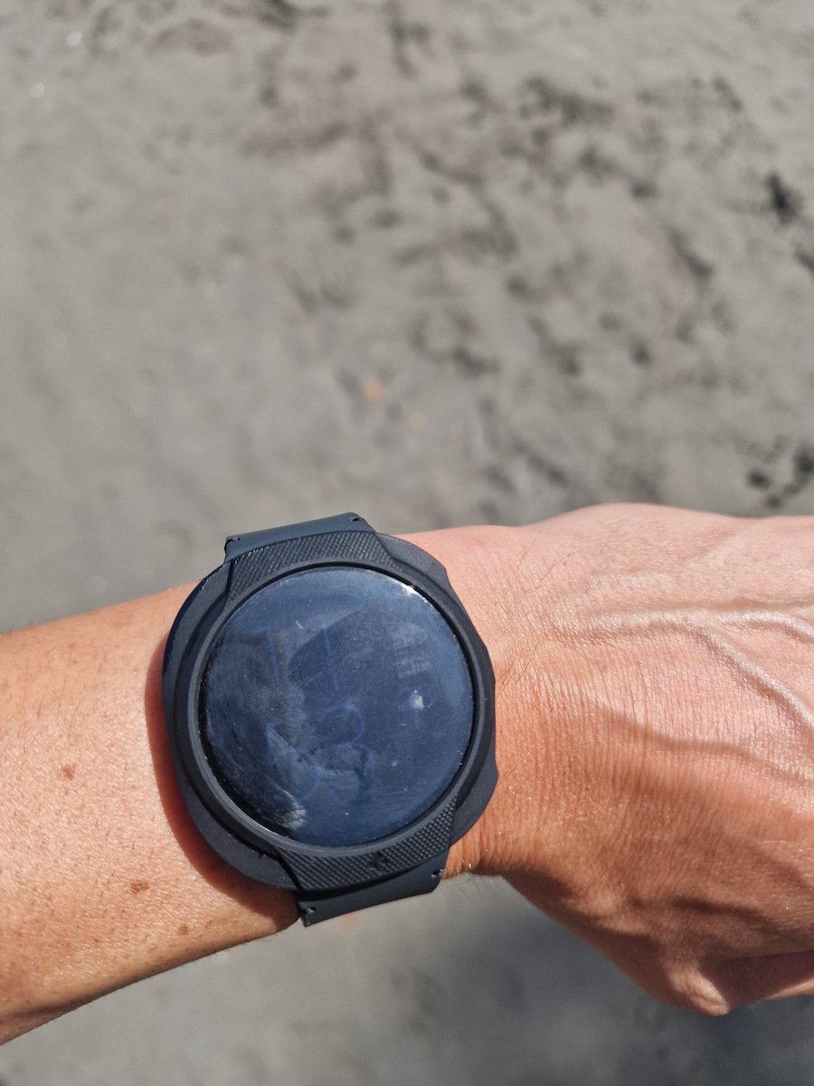 Spigen LIQUID AIR Silicone Case in Black color for Samsung Galaxy Watch 8 44mm