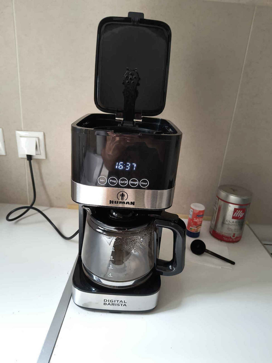 Human Digital Barista Programmable Filter Coffee Maker 900W