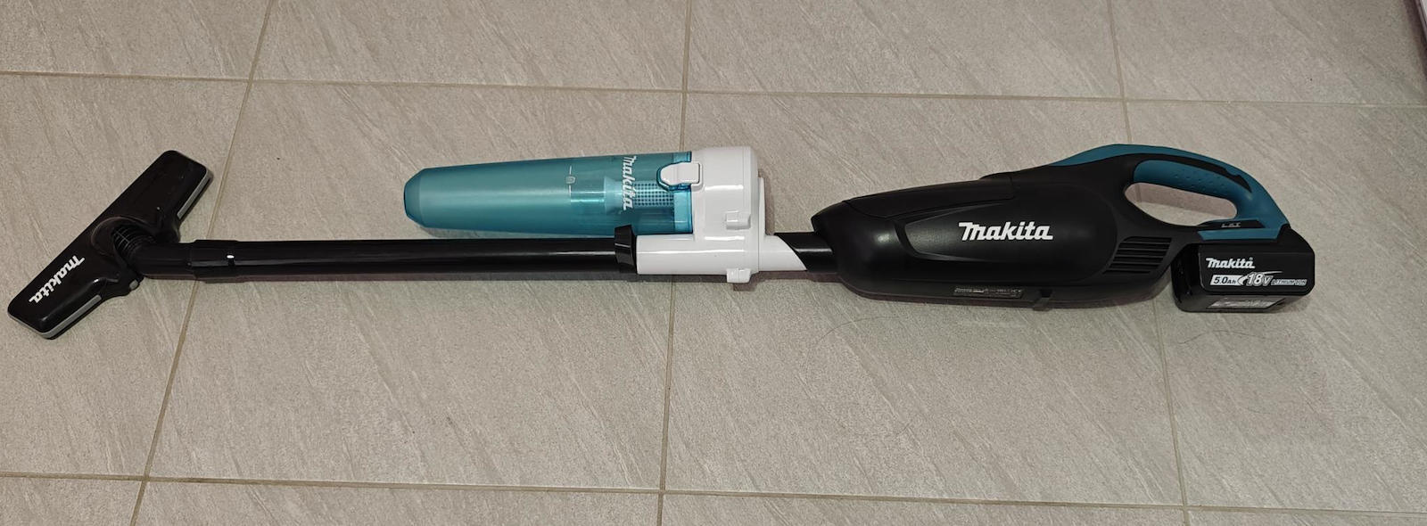 Makita Επαναφορτιζόμενη Σκούπα 2 σε 1 Stick & Χειρός Χωρίς Φορτιστή & Μπαταρία Μπλε DCL182Z