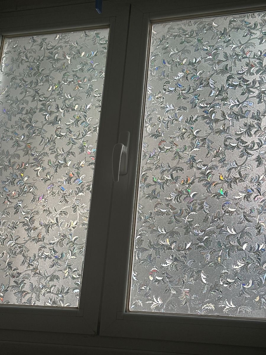 Tpster Aufkleber Anzeige Sandstrahlen 45cm x 2m Transparent 33231 1Stück