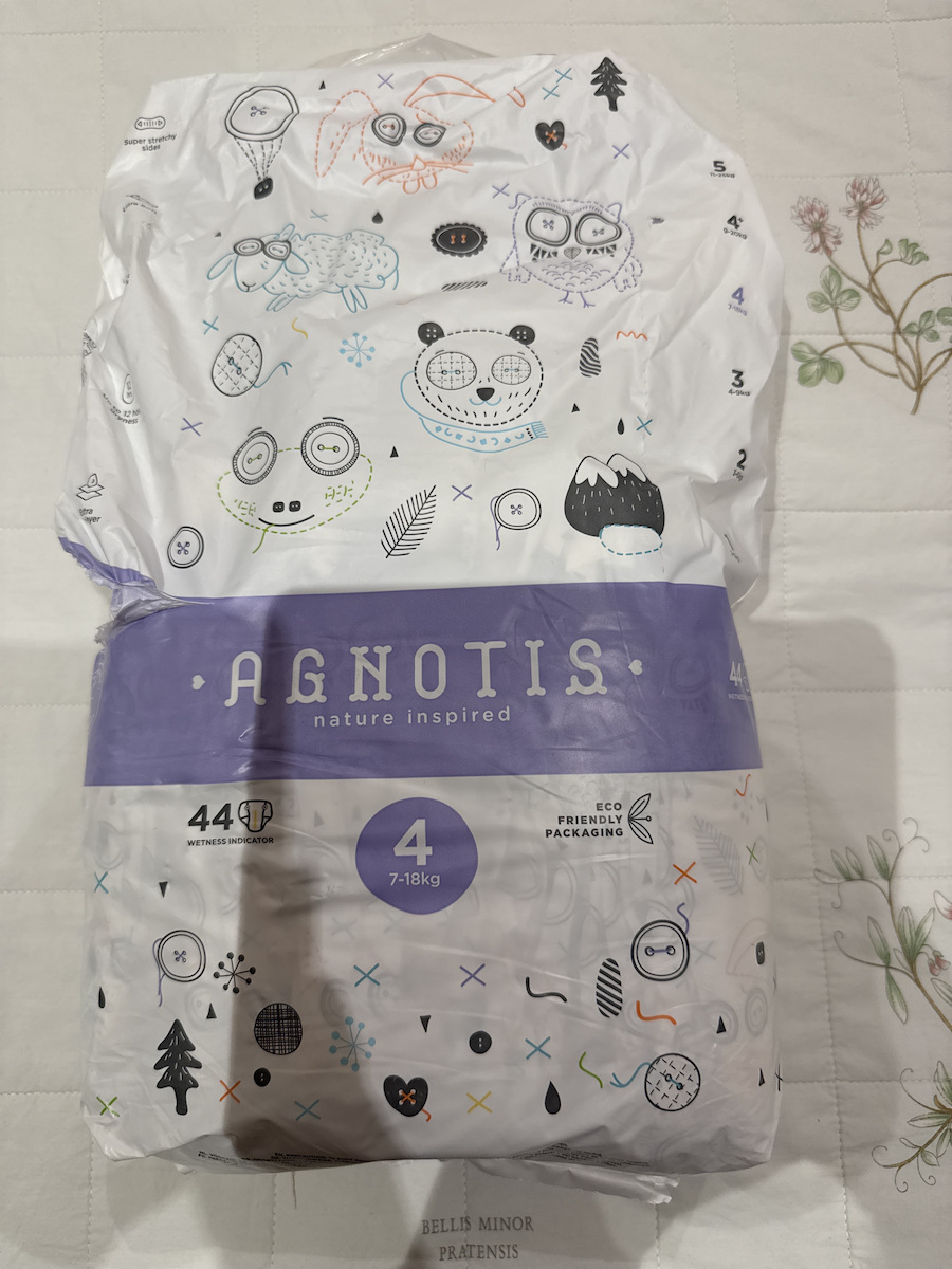 Agnotis Πάνες με Αυτοκόλλητο Baby No. 4 για 7-18kg 22τμχ