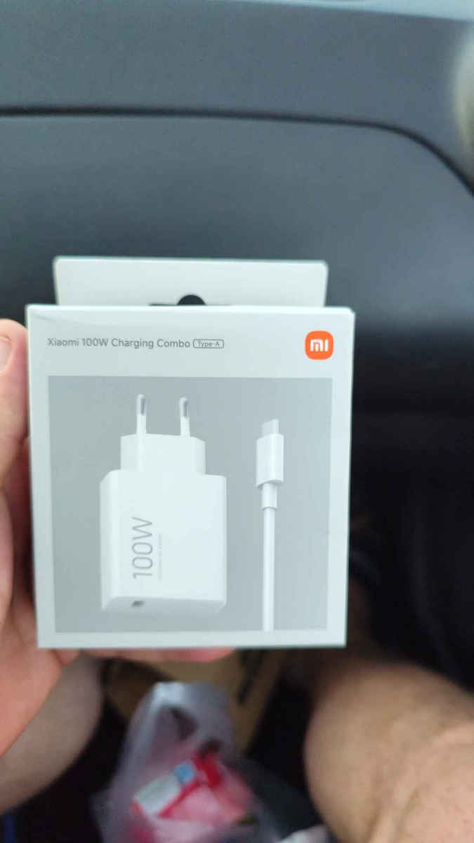 Xiaomi Зарядно Устройство GaN с USB-A Порт и USB-C Кабел 100W Quick Charge 3.0 Бял (BHR095VEU)