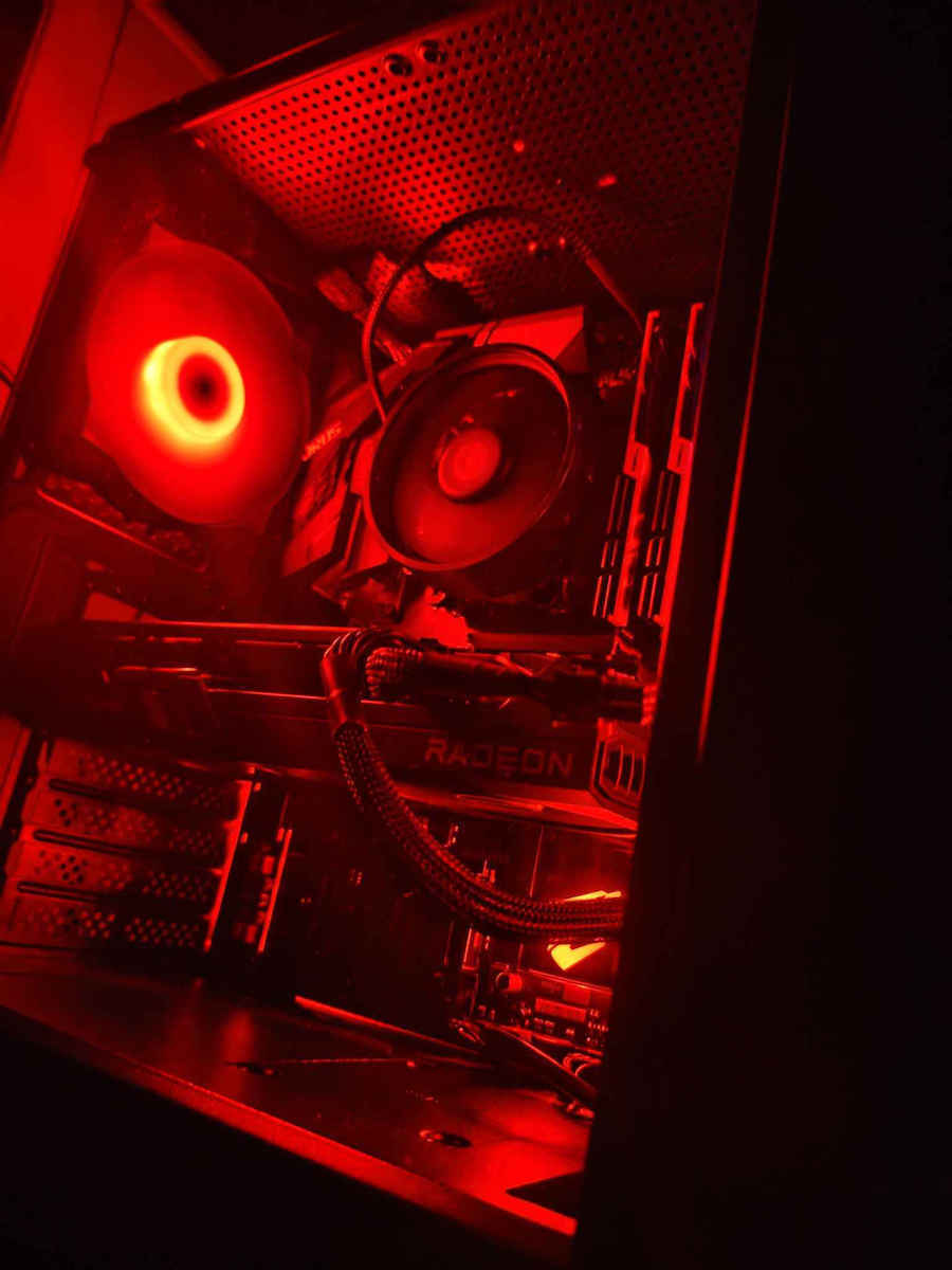 Darkflash A290 + 3 fans Gaming Midi Tower Computer Case with Side Window and RGB Lighting Black