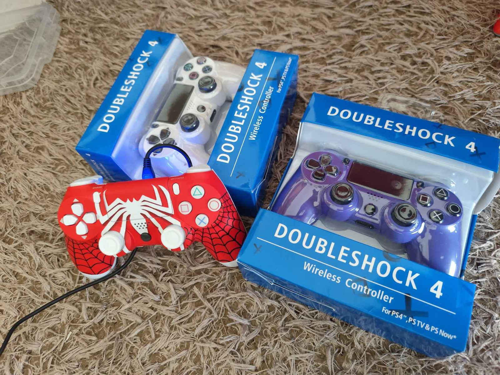 Doubleshock Spider Безжичен Геймпад за PS4 Червен