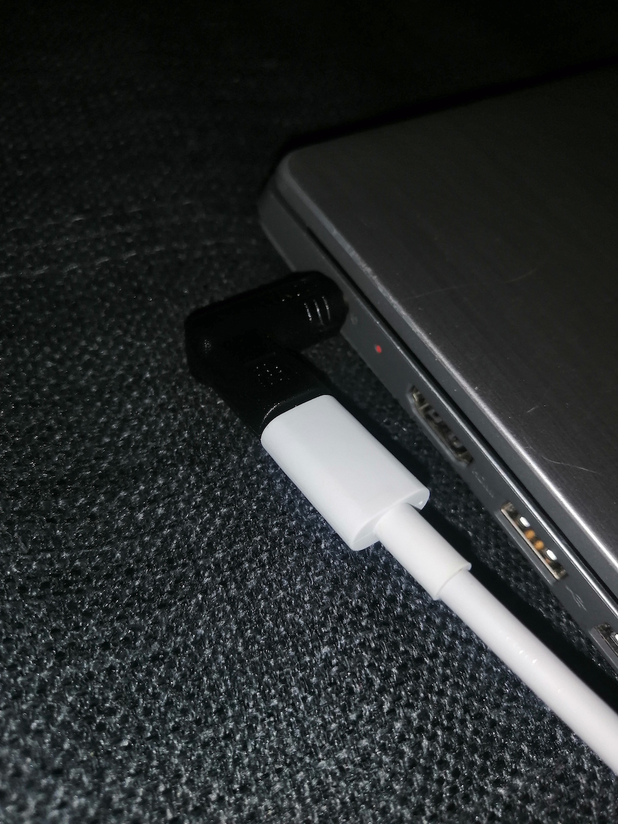 Powertech Charger Plug USB-C to Lenovo 4x1.7mm Black YX-22