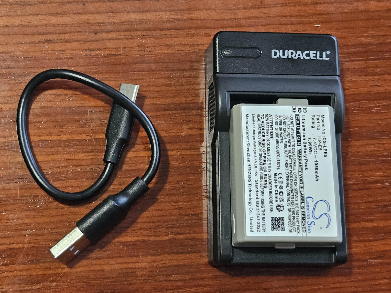 Duracell Еднопосочен Зарядно устройство за батерии DRC5906 Съвместим с Canon