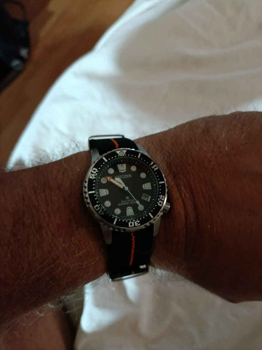 Fabric Strap Nato Black 18mm