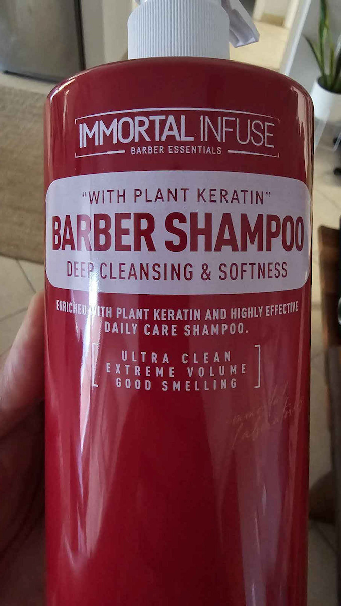 Immortal Infuse NYC Barber Shampoos Hydration for All Hair Types 1000ml
