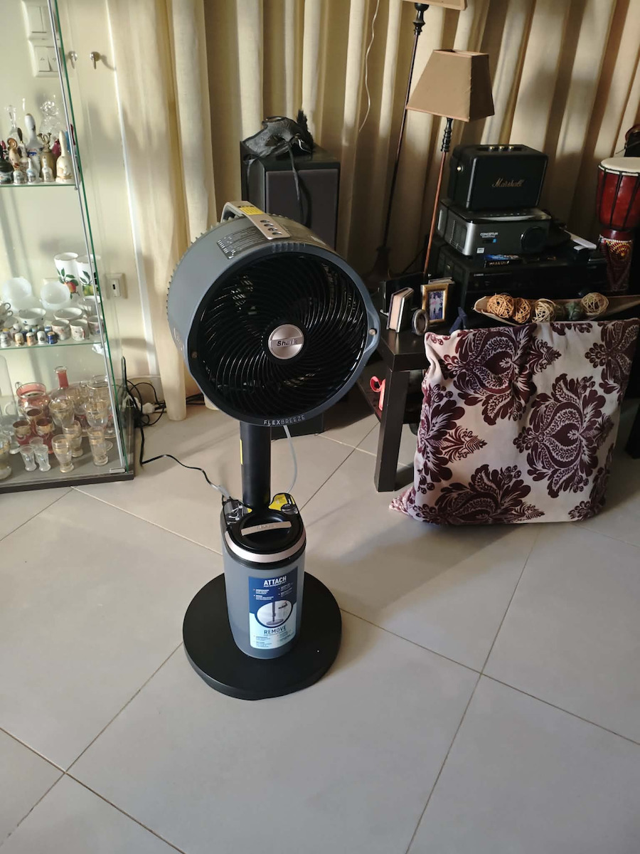 Shark FlexBreeze Pro Mist Ανεμιστήρας Υδρονέφωσης 36W με Τηλεχειριστήριο Μαύρος