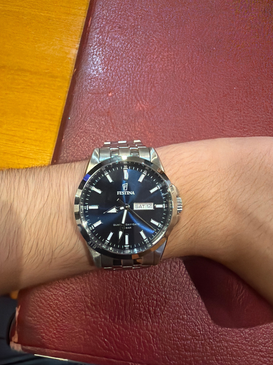 Festina Men's Watch 40mm Battery with Silver Stainless Steel Bracelet
