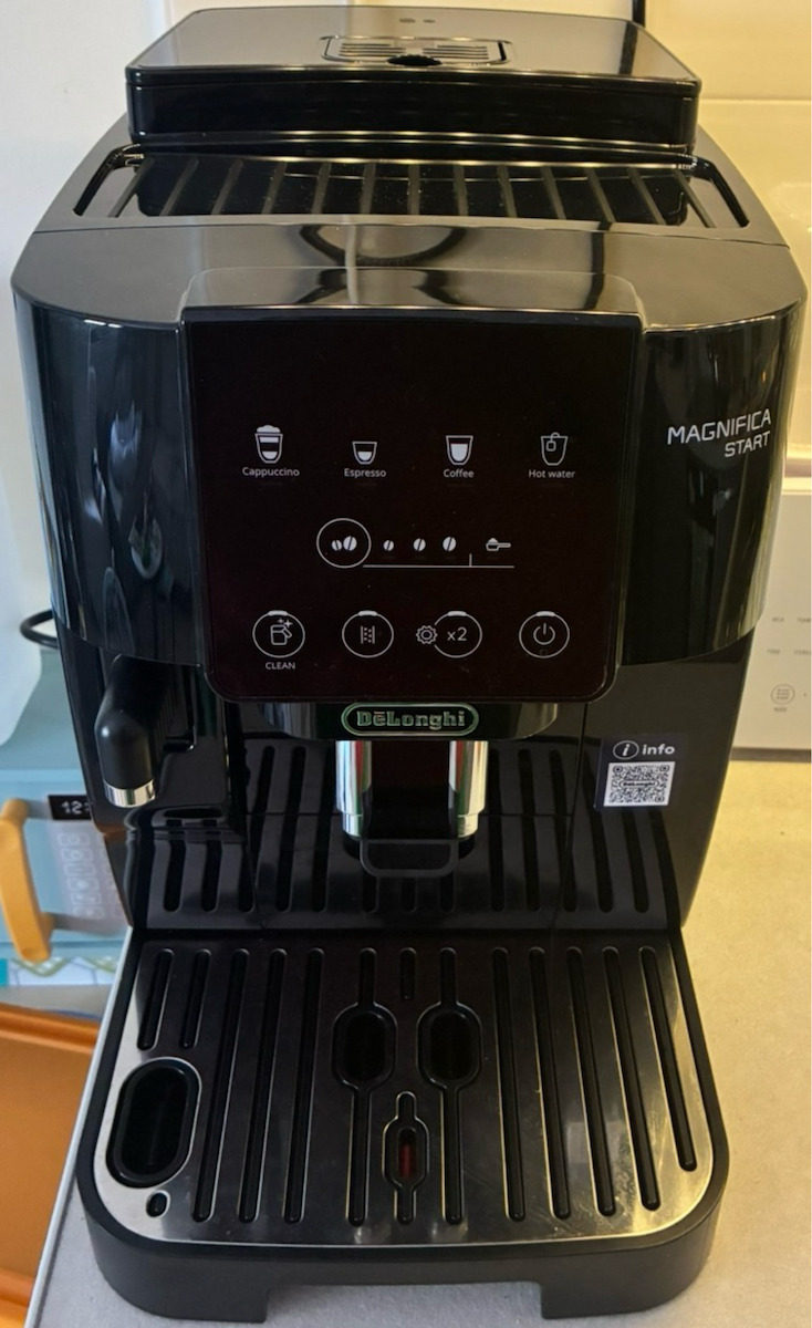 De'Longhi Magnifica Start Αυτόματη Μηχανή Espresso 1450W Πίεσης 15bar για Cappuccino με Μύλο Άλεσης Μαύρη ECAM220.60.B