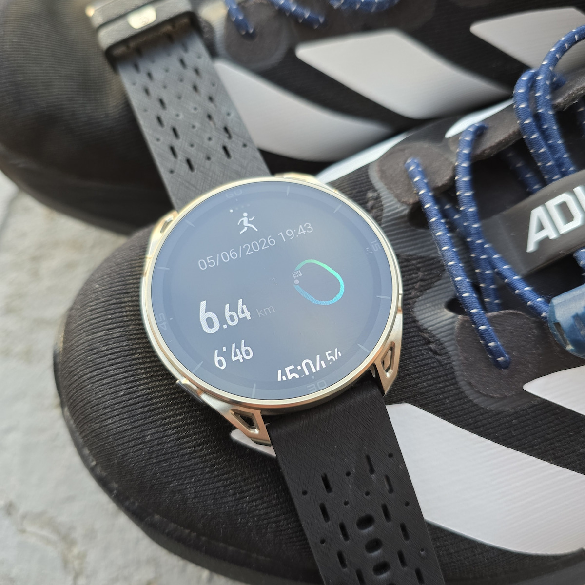 Amazfit Cheetah 2 Ultra Titanium 44mm Αδιάβροχο Smartwatch με Παλμογράφο (Ασημί)