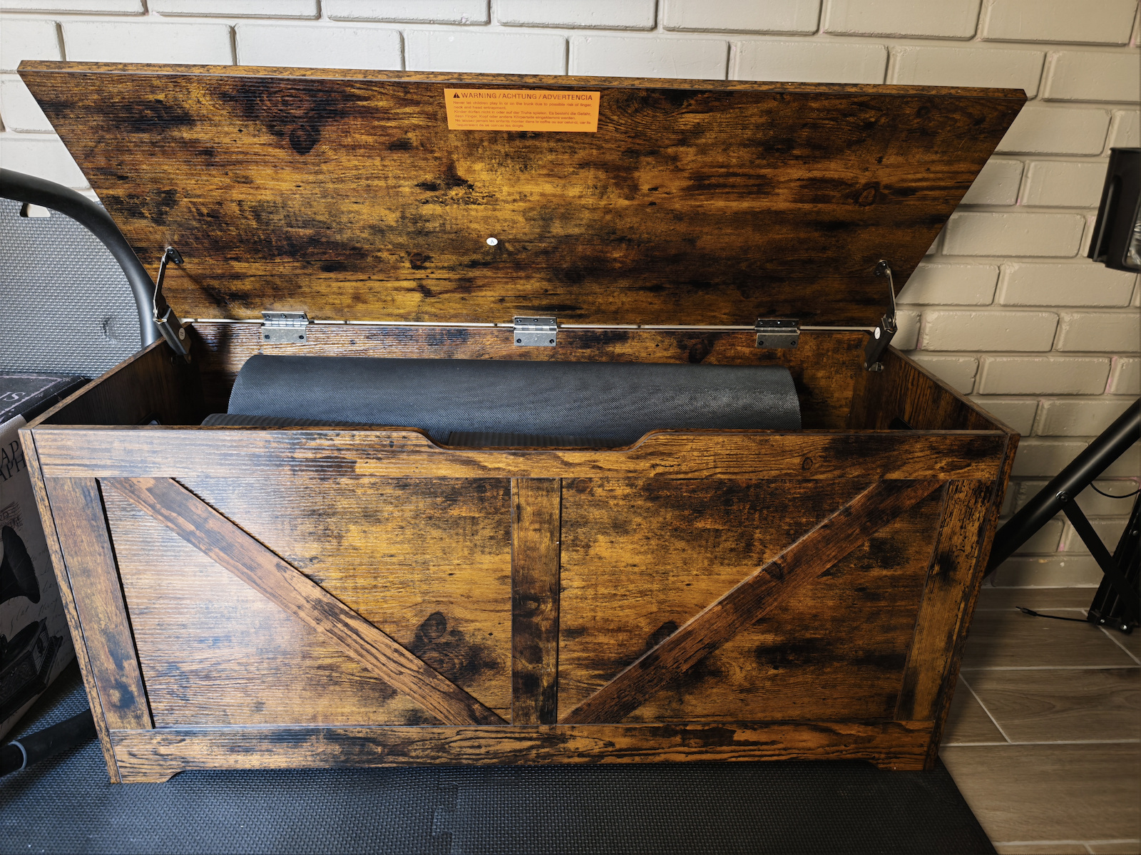 Vasagle Trunchi decorativ Lemn Maro 100x40x46buc