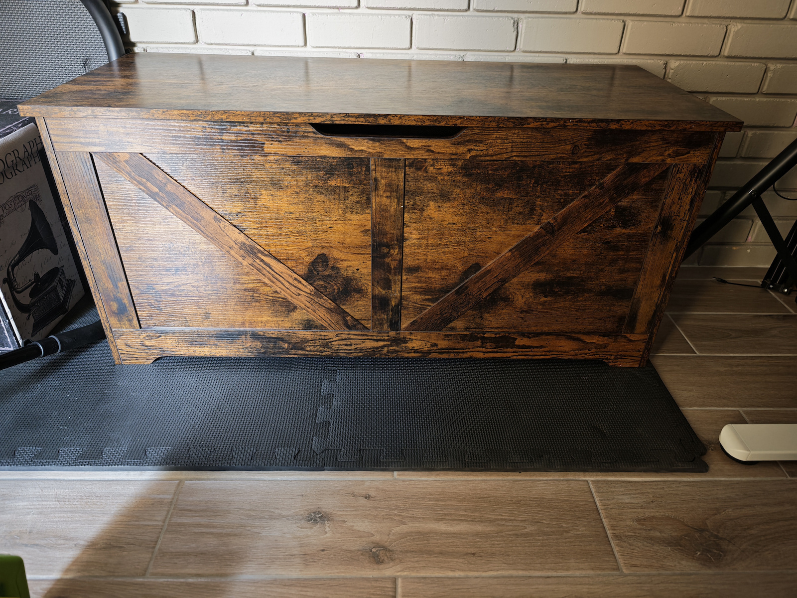 Vasagle Trunchi decorativ Lemn Maro 100x40x46buc
