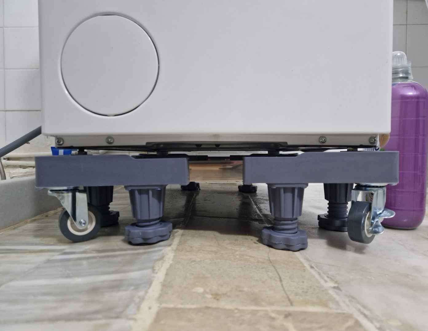 Home Use HUH-0271 Adjustable Washing Machine/Oven/Refrigerator Base with Wheels 68x68cm