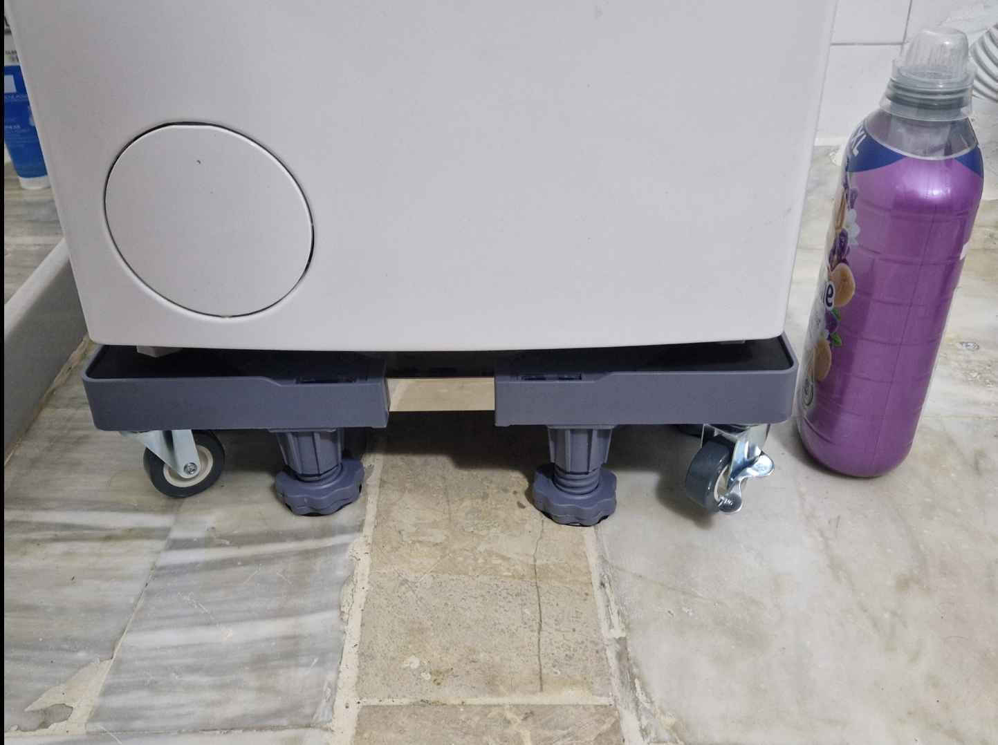 Home Use HUH-0271 Adjustable Washing Machine/Oven/Refrigerator Base with Wheels 68x68cm
