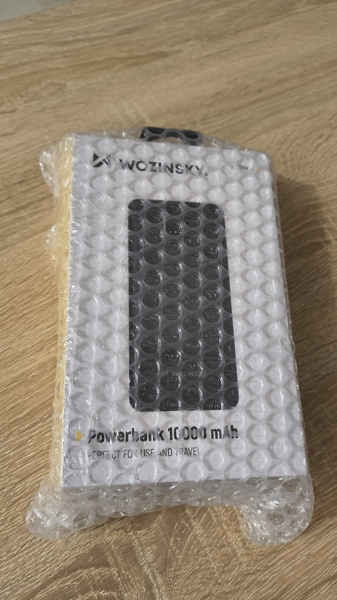 Wozinsky Wpower 10000 mAh с 2 USB-A Порта и USB-C Порт, Бързо Зареждане, Черен