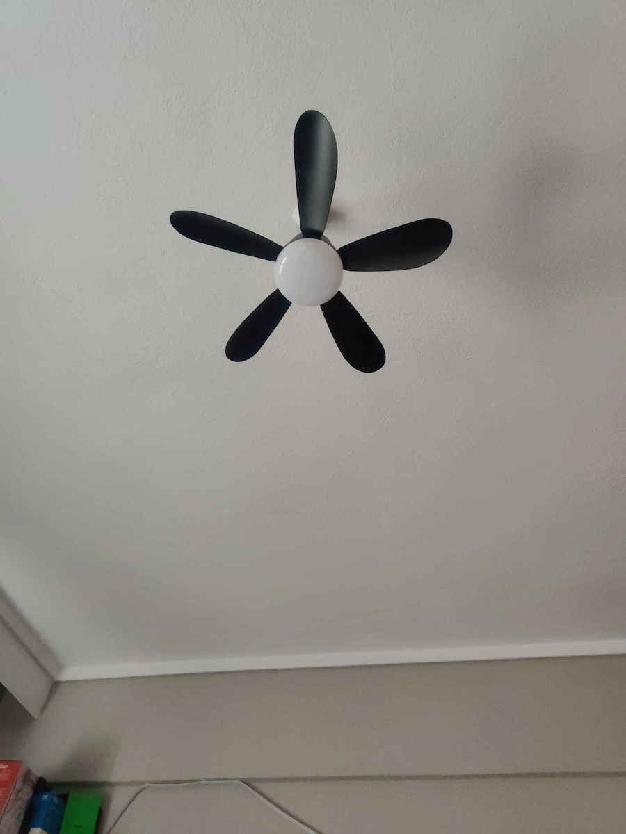 Spot Light Ανεμιστήρας Οροφής 52cm με Φως Μαύρος
