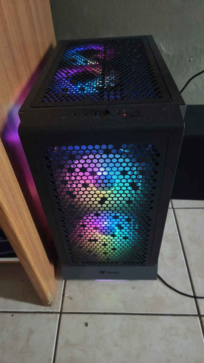 Ceres 300 TG Gaming Midi Tower Computer Case with Side Window and RGB Lighting White